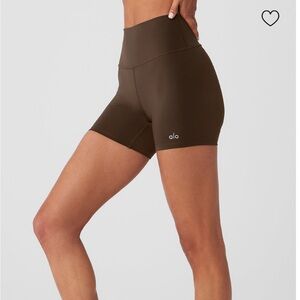 ALO Yoga Brown Bike Shorts